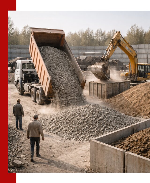 Доставка нерудных материалов с погрузкой и разгрузкой в Химках