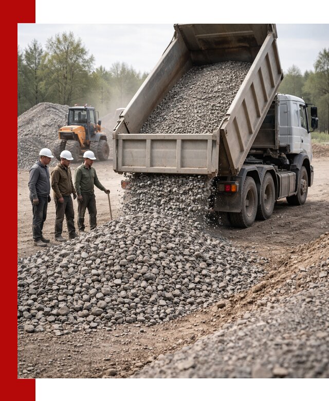 Доставка гравийного щебня фракции 70-120 в Химках