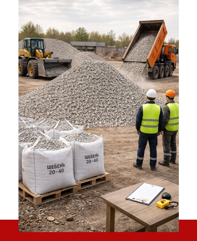 Известняковый щебень 20-40 в Химках от 2177 р. ПРОНЕРУДХмк