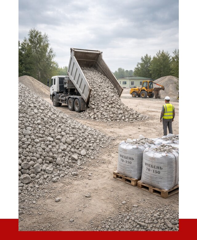 Известняковый щебень фракция 70-150 в Химках от 1296 р. | ПРОНЕРУДХмк