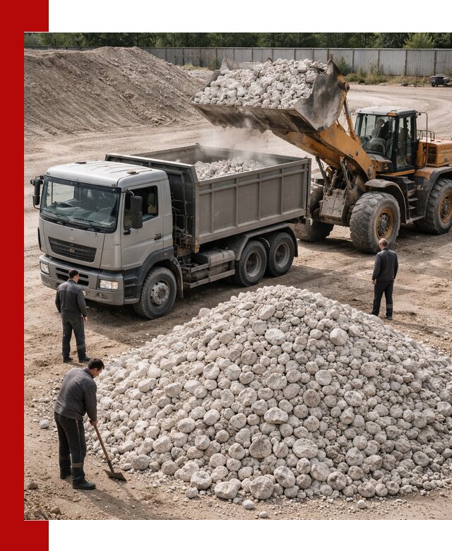 Известняковый щебень фракция 70–150 с доставкой в Химках