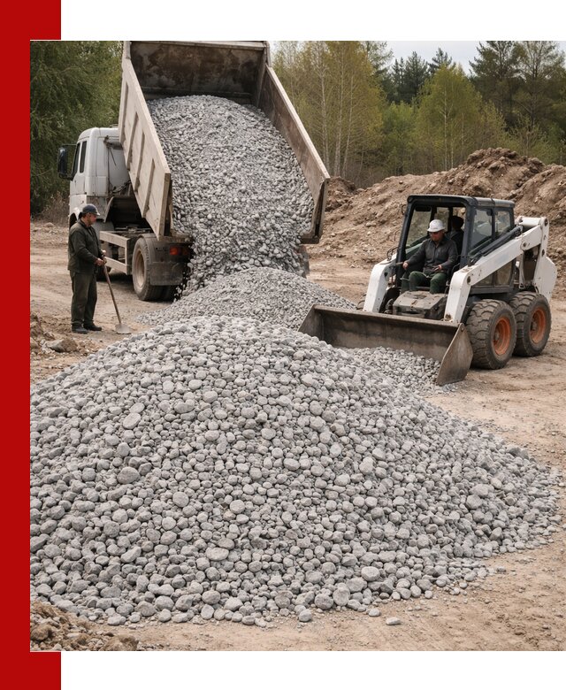 Доставка доломитового щебня в Химках напрямую от карьера