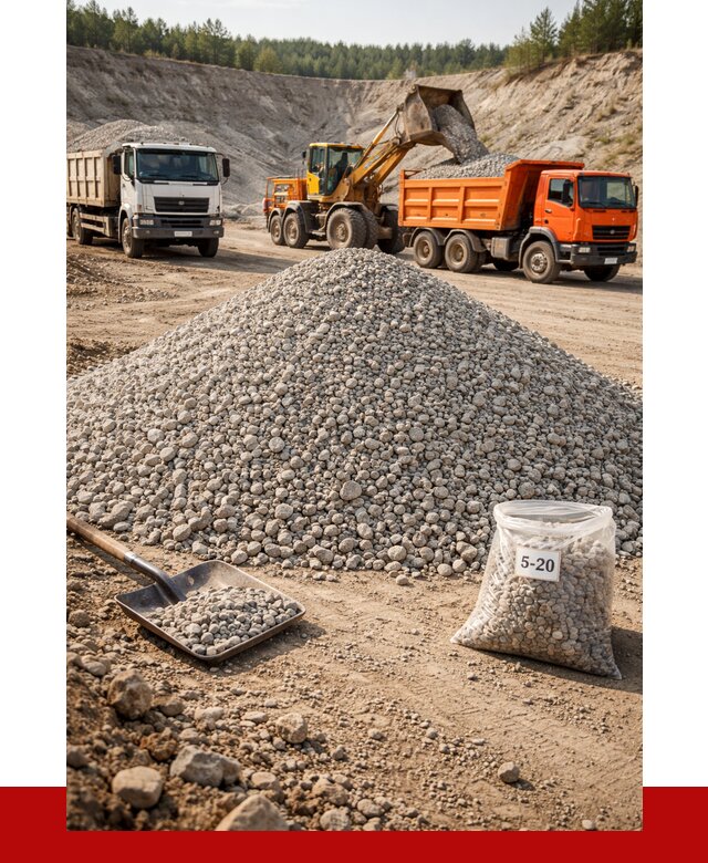 Доломитовый щебень фр. 5-20 в Химках от 4354 р. | ПРОНЕРУДХмк