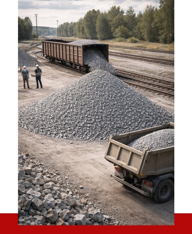 Железнодорожный щебень 20-60 в Химках от 1762 р. | ПРОНЕРУДХмк