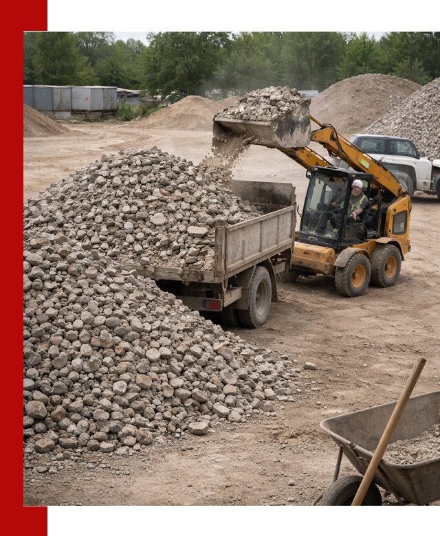 Доставка вторичного щебня в Химках для строительных работ