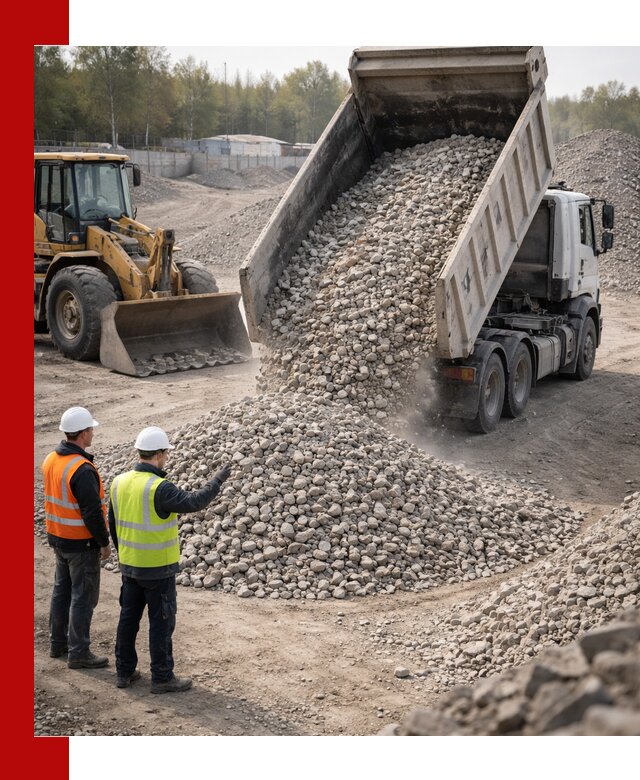 Вторичный щебень фракция 40–70 доставка в Химках