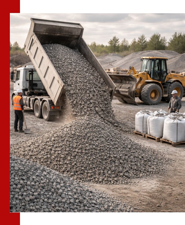 Бетонный щебень фракция 5–20 с доставкой в Химках