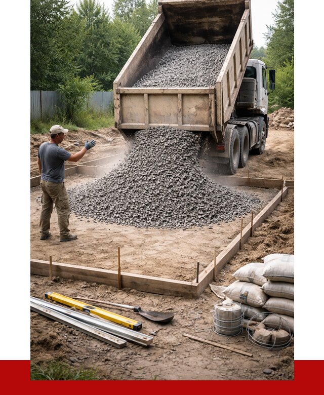 Купить щебень для фундамента в Химках от 4665 р. | ПРОНЕРУДХмк