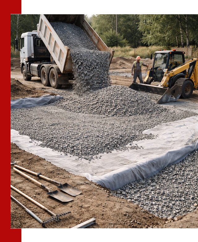 Щебень для фундамента с доставкой в Химках