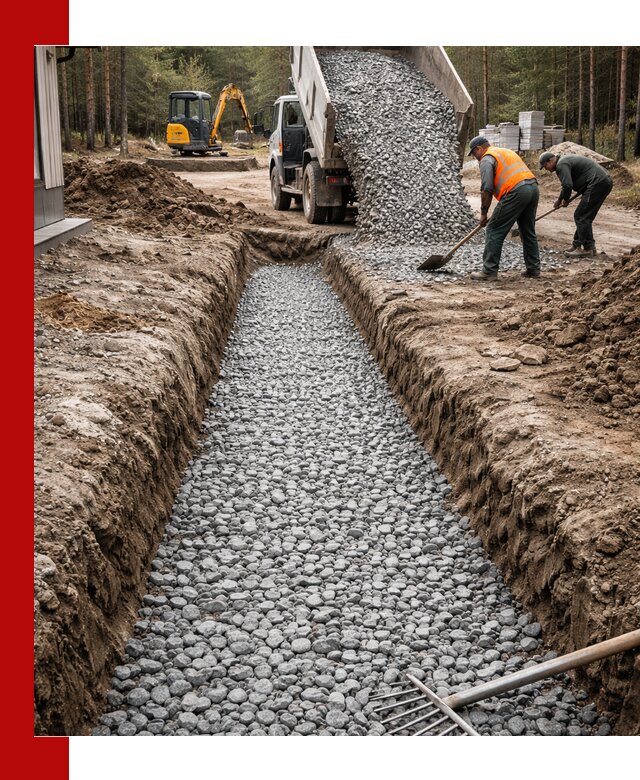 Щебень для дренажа с доставкой в Химках высокого качества