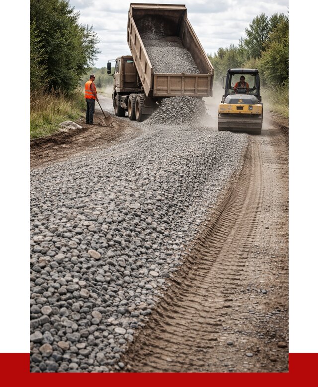 Щебень для отсыпки дороги в Химках от 2799 р. ПРОНЕРУДХмк