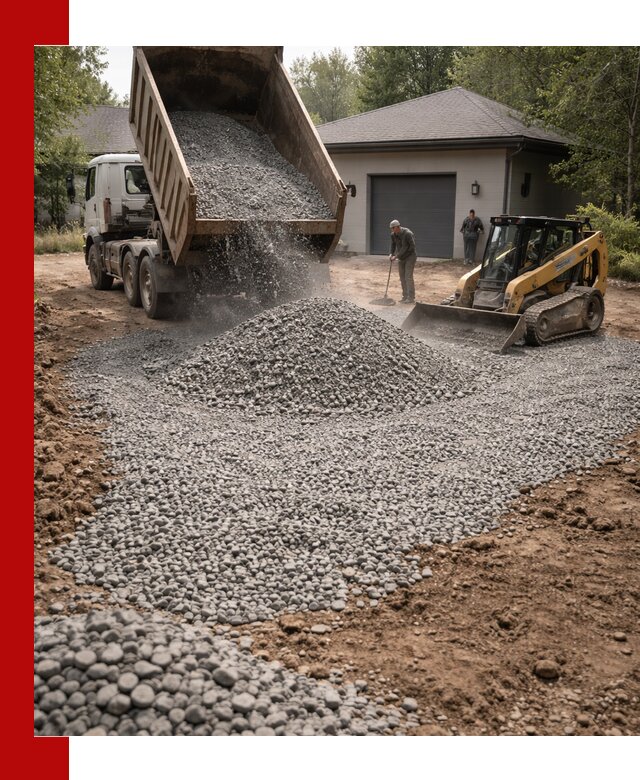 Щебень для парковки в Химках: доставка и укладка качественного материала