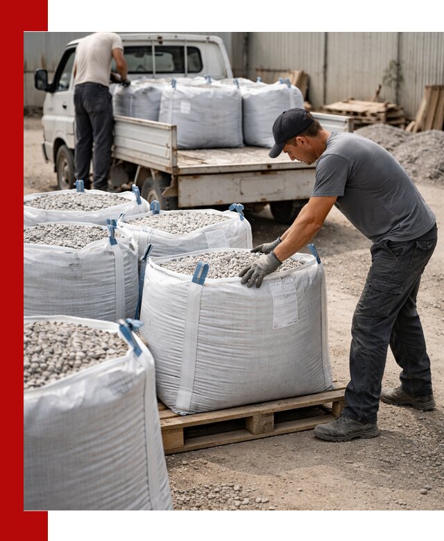 Доставка щебня в мешках по выгодным ценам в Химках
