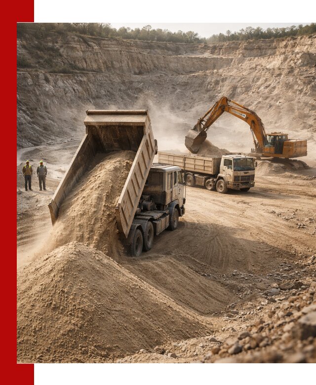 Карьерный песок навалом с доставкой в Химках