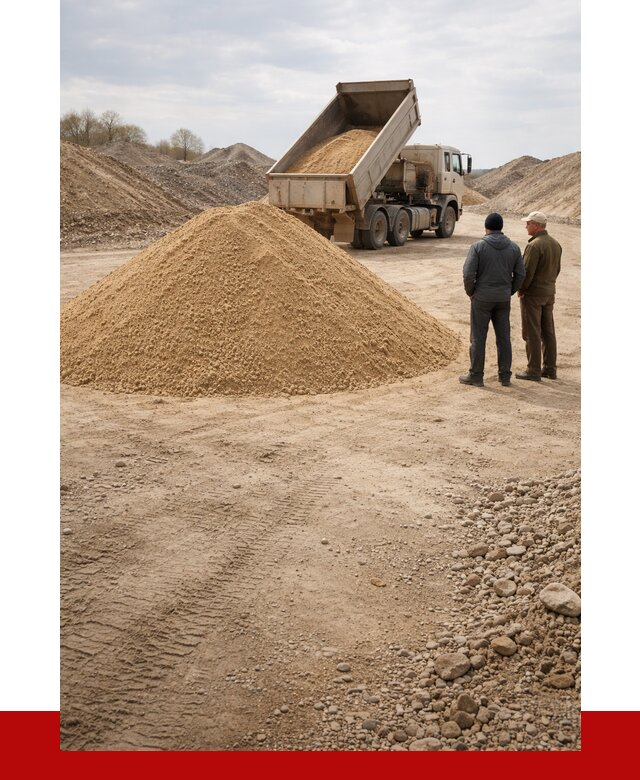 Карьерный песок крупнозернистый в Химках от 8812 р | ПРОНЕРУДХмк