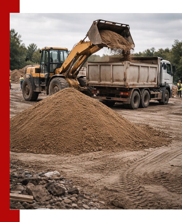 Доставка речного песка навалом в Химках быстро и выгодно