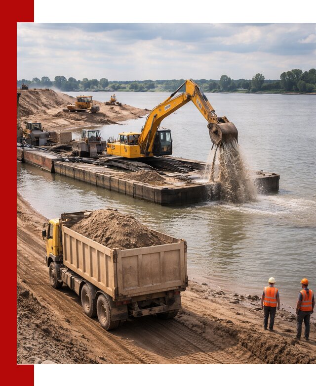 Намывной песок с доставкой в Химках оптом и в розницу