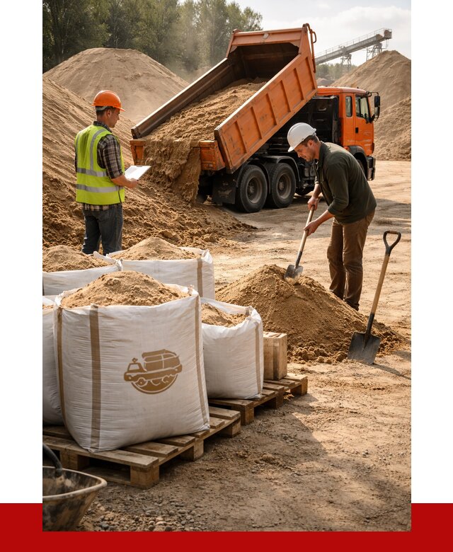 Строительный песок в Химках от 2281 р. с доставкой, ПРОНЕРУДХмк