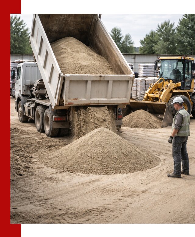 Поставка и доставка песка для бетона в Химках