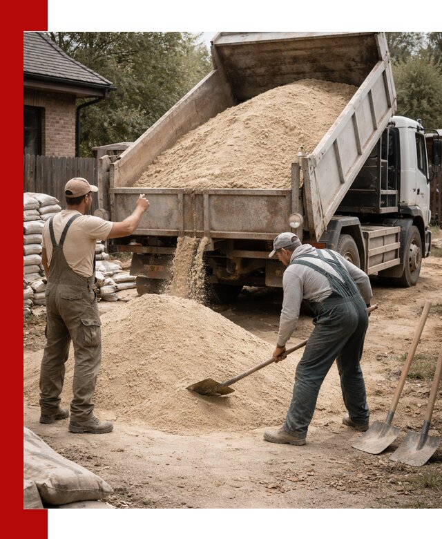 Песок для штукатурки с доставкой в Химках качественный и чистый