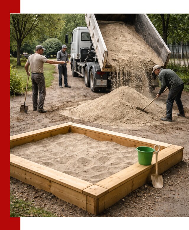 Песок для песочницы с доставкой в Химках недорого и чистый