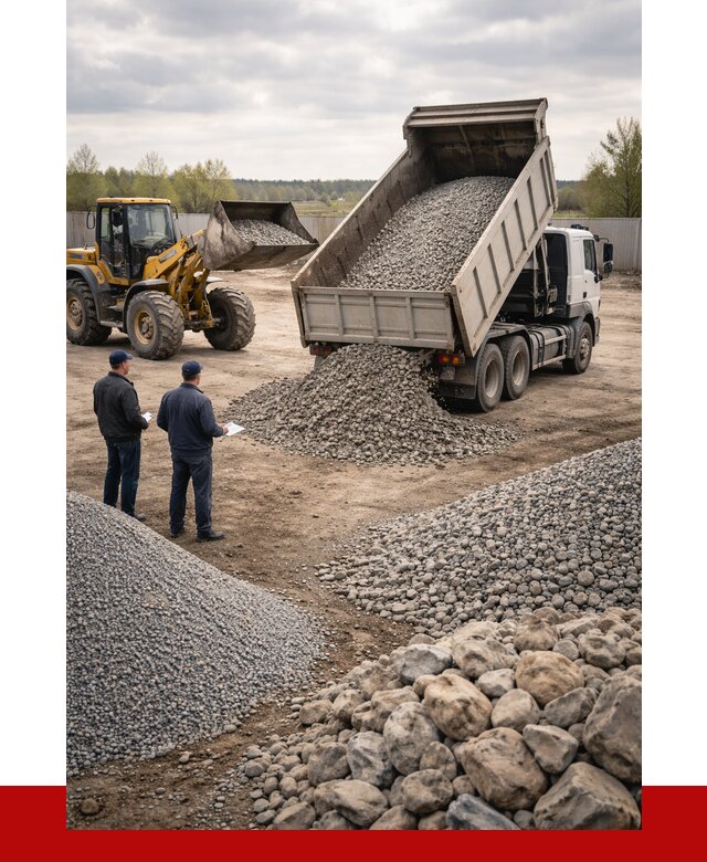 Гравий и камень с доставкой в Химках от 4354 р. - ПРОНЕРУДХмк
