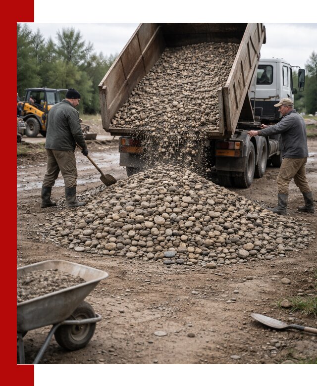 Доставка гальки речной оптом и в розницу в Химках