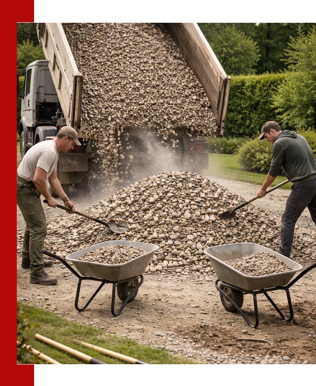 Доставка и продажа декоративной гальки в Химках