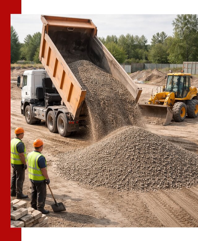 Доставка щебёночно-песчаной смеси ЩПС С7 в Химках