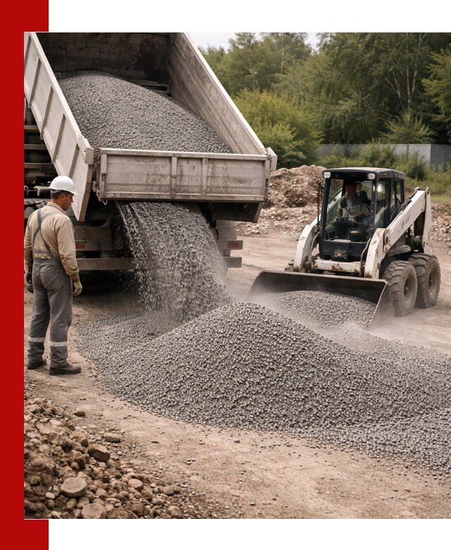 Доставка гравийного отсева 0-5 в Химках оптом и в розницу