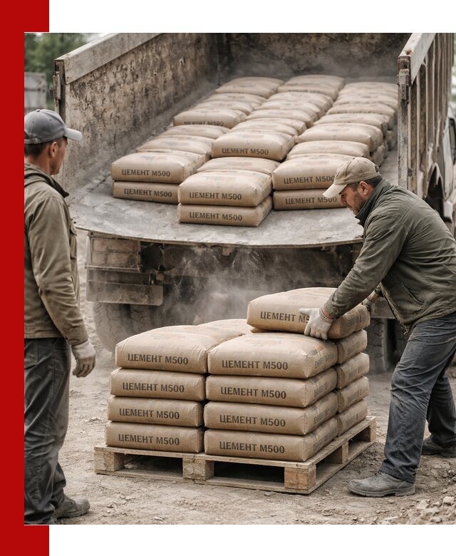 Цемент М500 с доставкой самосвалом в Химках