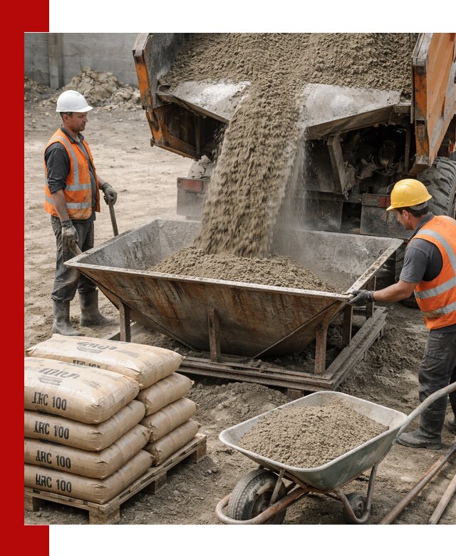 Доставка цементно-песчаной смеси М100 в Химках