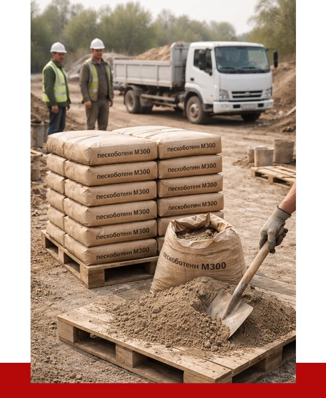 Пескобетон М300 в Химках с доставкой от 4821 р. за куб | ПРОНЕРУДХмк