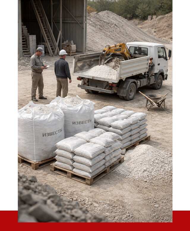 Известь строительная в Химках с доставкой от 4354 р. | ПРОНЕРУДХмк