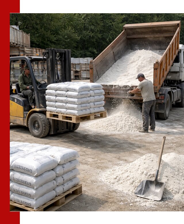 Доставка строительной извести оптом и в розницу в Химках