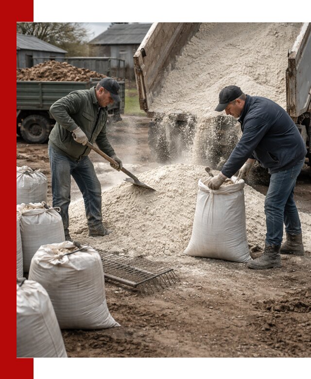 Доставка извести пушонки в Химках оптом и мелким оптом