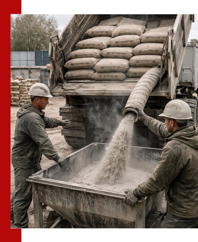 Доставка цемента М400 в Химках оптом и в розницу