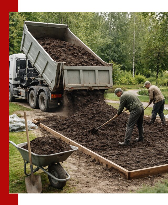 Доставка грунта для озеленения и благоустройства в Химках