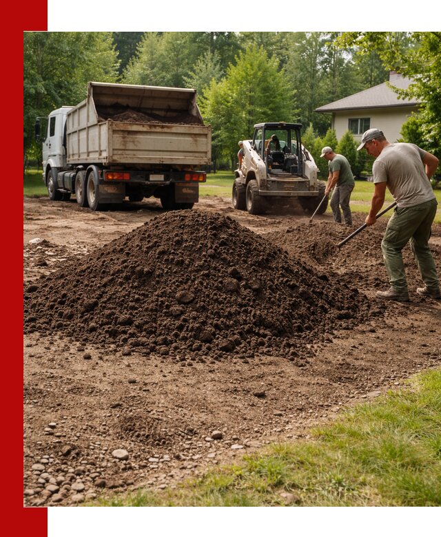 Доставка и укладка грунта для газона в Химках