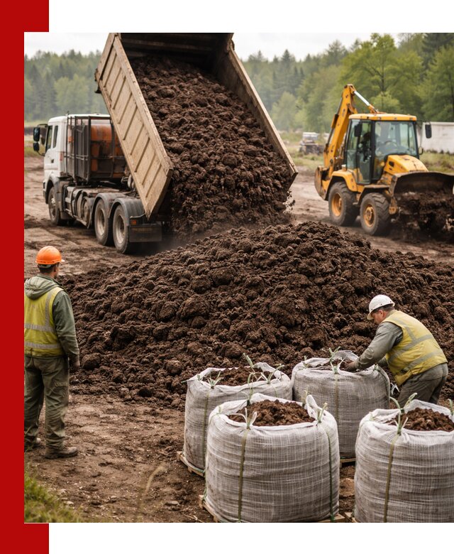 Доставка нейтрального торфа в Химках оптом и в розницу