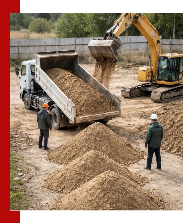 Доставка супеси вагонными и автопартиями в Химках