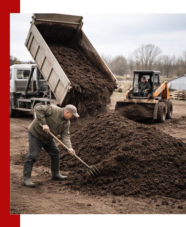 Доставка и продажа перегноя в Химках быстро и дешево
