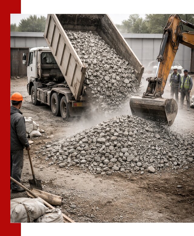 Доставка дробленого бетона в Химках оптом и в розницу