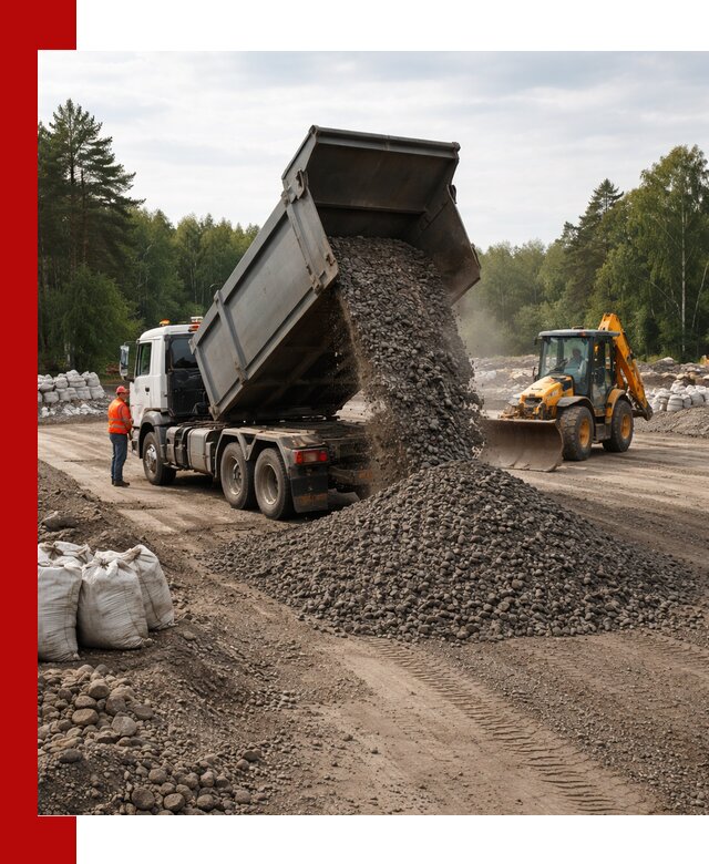 Доставка дробленого асфальта в Химках для дорожных работ