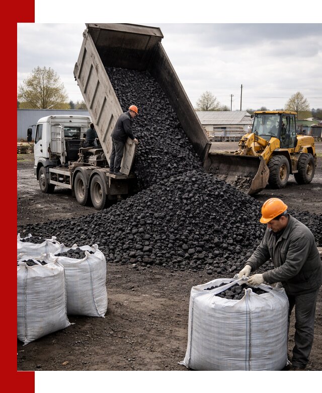 Доставка каменного угля в Химках оптом и в розницу