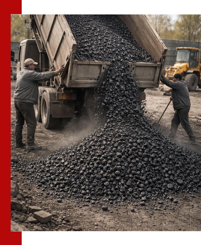 Доставка угля семечка самосвалами в Химках