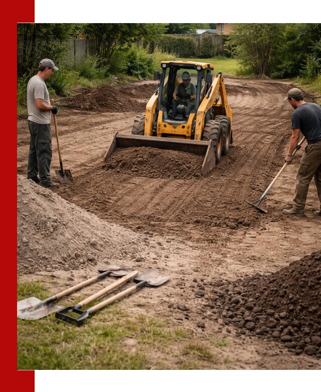 Планировка участка грунтом с вывозом и доставкой в Химках