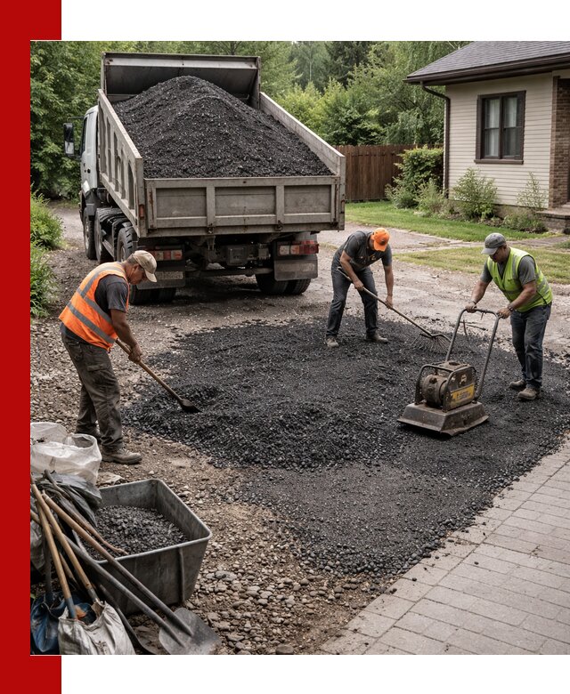 Асфальтовая крошка для двора с доставкой в Химках